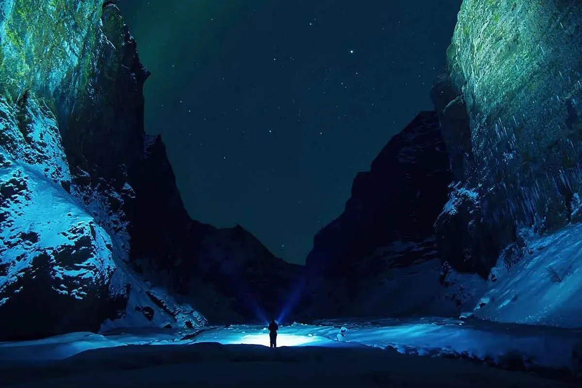 norway-europe-cave-light